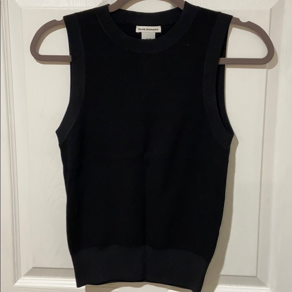 Club Monaco black “sweater vest”